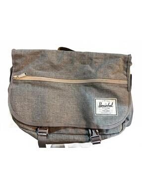 Herschel bag. 17x13x3. Red striped lining